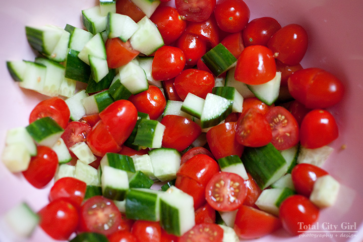 Panzanella Salad With Pickled Red Onions by Total City Girl