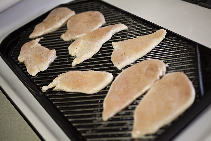 how to cook chicken on a flat top grill