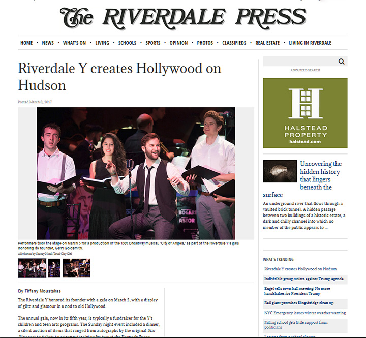 In the press - Riverdale Press, Stacey Natal, RRS Broadway Gala