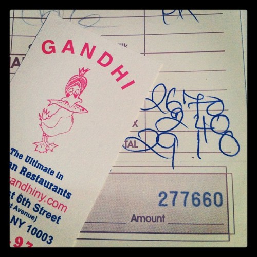 TCG Eats:  Gandhi, East Village NYC