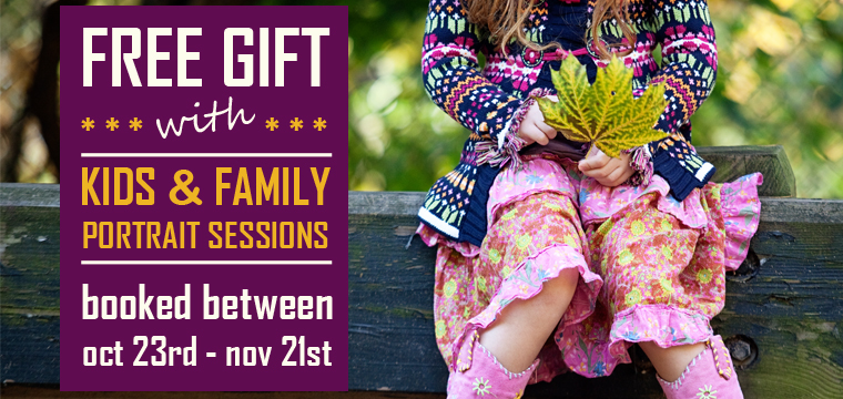 Kids & Family Portrait Sessions + FREE Gift