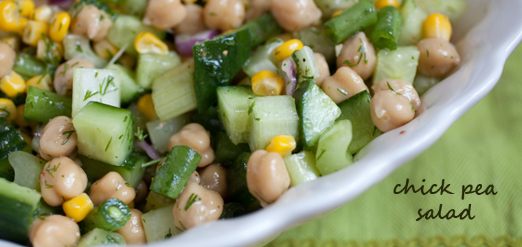Easy Recipe:  Chick Pea Salad