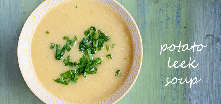 Easy Recipe:   Potato Leek Soup