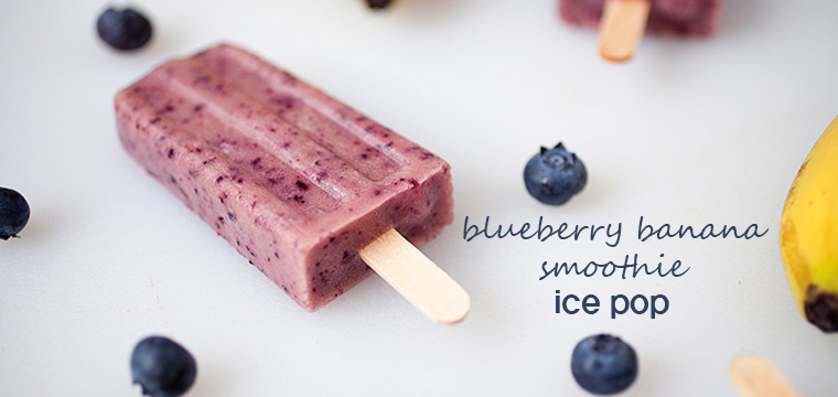 Blueberry Banana Smoothie Ice Pops
